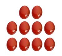 LRXIYODE 10 Cabochons Ovales en Pierre D'agate Rouge, 10 Pièces pour Créations de Bijoux Diy, Base Plate Délicate Adaptée la Décoration et Loisirs Créatifs