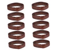 LRXIYODE 10 Pièces Anneaux de Bracelet Montre Cuir Boucles Souples et pour Peau Accessoires de Remplacement pour Bracelet de Montre Durable et Confortable