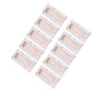 LRXIYODE 10 Pièces Boîte de Rangement Faux Cils Petite Boîte Carton avec Couvercle Transparent Motif Organiseur Portable pour Extensions de Cils