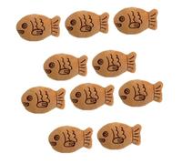 LRXIYODE 10 Pièces Broche Petit Poisson Broche Peluche Insigne Vivaneau Décoration de Vêtements Décoration pour Vêtements Petites Broches Forme de Poisson