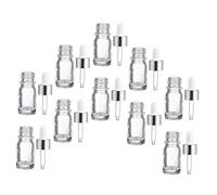 LRXIYODE 10 pièces Flacons Compte Gouttes Transparents Rechargeables pour Huiles Essentielles et Compacts Bouteilles Portables pour Voyages et Mélanges Faits Main