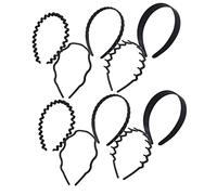 LRXIYODE 10 pièces Lot de Bandeaux Cheveux Plastique Ondulé Requin Accessoires Coiffure Femme Fille Maintien Confortable pour Maquillage