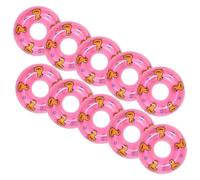 LRXIYODE 10 Pièces Mini Anneaux de Natation Décoratifs PVC Accessoires Colorés pour Maison Miniature Ornements Compacts et Polyvalents pour Décorations DIY et Photos
