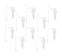 LRXIYODE 10 Pièces Pompe de Rechange pour Flacon Lotion Tête Pompe Plastique Multifonctionnelle Pression Compatible Gel Shampooing Accessoire Pratique pour Salle de Bain