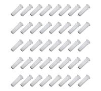 LRXIYODE 100 Pièces Accessoires pour Sifflets en Plastique Blanc Jouets Couineurs pour Animaux Fabricant de Bruit Clair et Fort pour Jouets