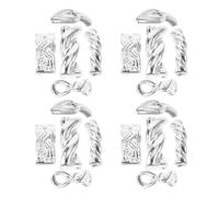 LRXIYODE 100 Pièces Charmes en alliage des ongles décoration Fournitures d'art Bijoux de nail art embellissements d'ongles ornements d'ongles Silver