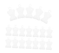 LRXIYODE 100 Pièces Mini Doll Clothes Hangers Plastique pour Mannequin et Support de Vêtements de Poupée Accessoires Miniatures pour Décoration et Rangement