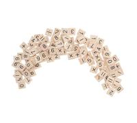 LRXIYODE 100 pièces Mini Wooden Number Tiles for Educational Crafts DIY Math Learning Toys for Enhance Coordination and Problem Solving Skills with Interactive Counting Tiles