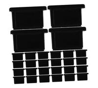 LRXIYODE 100 pièces USB C Bouchons de Protection Silicone Noir Anti-poussière pour Port USB C 100pcs Type-C Empêchant Saleté et Humidité