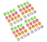 LRXIYODE 100pièces Lot de Mini Dés Colorés à pour Jeux De Société Et Enseignement des Mathématiques