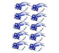LRXIYODE 10pièces Bows Décoratifs Ruban pour Mariage Fleurs De Poignet Événements Spéciaux Couleur Bleu Faciles à Assembler