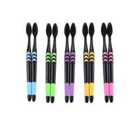 LRXIYODE 10pièces Brosse à Dents Charbon De Manche Antidérapant Écologique Pour Soins Personnels