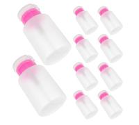 LRXIYODE 10pièces Flacon-pompe pour Cotons Distribuant Dissolvant avec Bouchon Poussoir pour Vernis à Ongles et Produits de Toilette