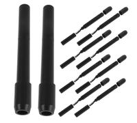 LRXIYODE 12 Pièces Eyebrow Pencil Extenders With Dualhead Brush Metal Makeup Aid For Precise Brow Shaping Portable And Compatible With Various Pencil Brands