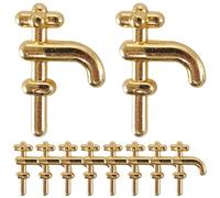 LRXIYODE 12 pour Maison de Poupée Accessoire D’Évier Réaliste Modèle Unique DIY Décoration D’Évier Ornement Mini pour Dollhouse Lot de 10 Pièces