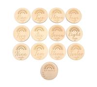 LRXIYODE 13 pièces Cartes Mensuelles Double Face Accessoires Photo de Solides et pour Souvenirs de Naissance et Partage Social