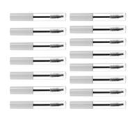 LRXIYODE 15 Pièces Lot de 15 Tubes de Mascara Vides 10 Ml en Plastique Blanc et Rose et Transparent Flacons Rechargeables pour Crème et Sérum Cils Mini Mascara de Voyage avec Joint Étanche