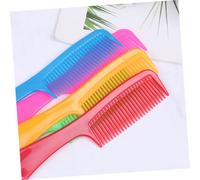LRXIYODE 15 pièces Peignes Colorés Plastique pour Coiffure Salon et Usage Domestique Dents Souples Démêlantes avec Manche Long Accessoires Coiffure Mixte