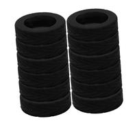 LRXIYODE 16pièces Protège-Roues pour Valise Antibruit et Antichoc Lot de Couvre-Roues Noirs Protections pour Valise Accessoires de Voyage