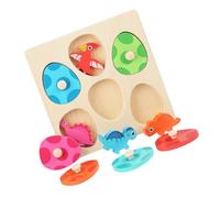 LRXIYODE 1ensemble Puzzle Éducatif Bois pour Garçon Fille Jouet à Encastrer Dinosaure Œuf pour Apprentissage Ludique Et Cognitif
