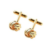 LRXIYODE 1paire Boutons De Manchette Nœud Dorés Pour Hommes Accessoire Élégant Pour Mariage Et Événements