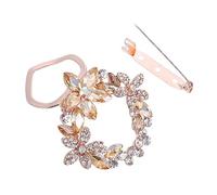 LRXIYODE 1pièce Écharpe Décorative Avec Boucle Élégante Et Zircon Accessoire De Mode Pour Châles Et Foulards Design Pratique Et Couleur