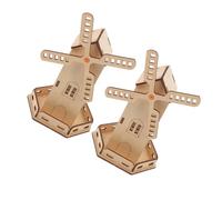 LRXIYODE 2 Ensembles DIY Solar Windmill Science Experiment Toy for Lightweight Educational Stem Kit for Hand Brain Development and