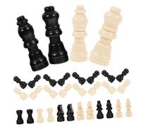 LRXIYODE 2 Ensembles Jeu Échecs Mini Bois de Pièces Internationales Figurines et Tours de Remplacement pour Plateau de Jeu Ensemble Compact pour Parties Équipe