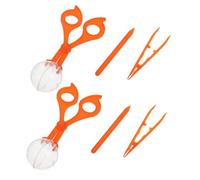 LRXIYODE 2 Ensembles Kit Attrape-Insectes Garçon Fille Portable pour Observation Extérieure Ciseaux Pince et Collecteur pour Exploration Scolaire et Camping