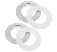 LRXIYODE 2 Ensembles Kit de Conversion Bouton Chasse Eau Double Poussoir pour Toilettes Plaques Adaptatrices Robustes Haute Densité Remplacement à Installation Facile Accessoires