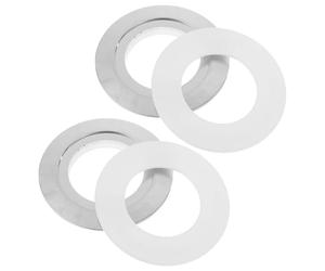 LRXIYODE 2 Ensembles Kit de Conversion Bouton Chasse Eau Double Poussoir pour Toilettes Plaques Adaptatrices Robustes Haute Densité Remplacement à Installation Facile Accessoires