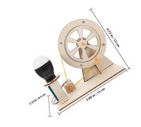 LRXIYODE 2 Ensembles Kit de Générateurs Manivelle Portables DIY pour Expériences Scientifiques Garçon Fille Modèle Éducatif Manuel pour Apprentissage Électricité et Projet