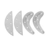 LRXIYODE 2 paires Coussinets Talon Métal Robustes Plaquettes Semelle Résistantes pour Outil de Réparation Talon Protège-semelle Remplacement Facile