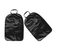 LRXIYODE 2 Pcs Protecteur Siège Arrière Voiture Noir Tapis de Protection pour Garçon et Filles en Tissu Oxford