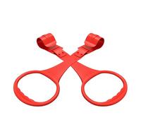 LRXIYODE 2 Pièces Anneaux de Traction Garçon Fille Poignées Abs Rouges pour Apprendre à Tenir Debout Accessoires Sûrs pour Parc et Lit Aide Pratique pour Coordination Infantile