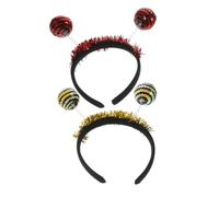 LRXIYODE 2 Pièces Bandeau Halloween Insecte avec Sequins Tête Cosplay pour Adultes Accessoires Cheveux et Confortables
