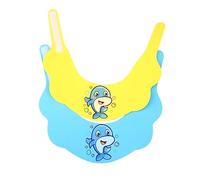 LRXIYODE 2 pièces Bonnet Garçon Fille Ajustable Protection Yeux et Oreilles Imperméable Fermeture Adapté Nourrissons et Tout Petits Chapeau Bain pour Shampooing sans Éclaboussures