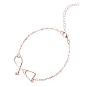 LRXIYODE 2 pièces Bracelet Stéthoscope Ajustable Rose Doré Élégant pour Femme Décoration Poignet Souvenir Fête des Infirmières Lot