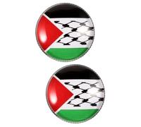 LRXIYODE 2 Pièces Broche Drapeau Palestine Accessoire Élégant pour Vêtements Sacs et Chapeaux Épingle Unique avec Détails Soignés Accessoire pour Mode Distinctive
