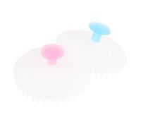 LRXIYODE 2 Pièces Brosse Shampooing Massage Brosse de Nettoyage Filles et Animaux Poils Doux pour Lavage Sous Couleur Aléatoire