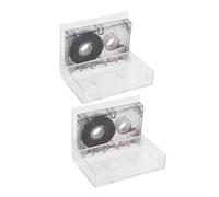 LRXIYODE 2 pièces Cassette Audio Vierge Mini Portable pour Enregistreur pour Musique Discours Apprentissage des Langues Enregistrement Clair et Stable Lot