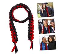 LRXIYODE 2 Pièces Cordon Tressé pour Graduation Rouge et Noir Accessoire Décoratif pour Fête et Cérémonie