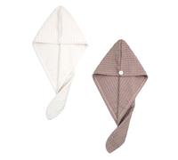 LRXIYODE 2 pièces Dry Hair Hat Set Water Absorbent Wet Hair Towels Dry Caps For Bathing And Colors