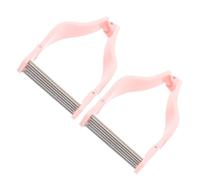 LRXIYODE 2 pièces Épilateur Facial Manuel à Fil pour Femmes Outil de Retrait des Poils Du Visage Joues Portable Léger et Antidérapant Rose