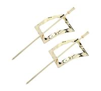 LRXIYODE 2 pièces Épingles à Cheveux Métalliques Vintage Clips Chignon Élégants pour Cheveux Mi-longs à Épais Accessoires pour Femmes