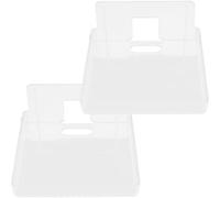 LRXIYODE 2 pièces Étagère Murale Adhésive Transparente Support sans Perçage pour Caméra de Sécurité et Projecteur Petit Modèle Robuste pour Rangement Intérieur