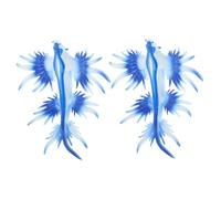 LRXIYODE 2 Pièces Figurines de Mer Réalistes Plastique Lot de Modèles de Limaces de Mer pour Décoration de Bureau Jouets Éducatifs Animaux Marins Miniatures de Créatures Océaniques