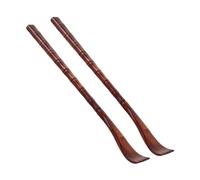 LRXIYODE 2 pièces Gratte-dos Bois Pratique Outil de Grattage Dos Carré Rouge Manche Ergonomique Antidérapant pour Soulager Démangeaisons et Stress