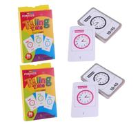 LRXIYODE 2 pièces Horloges Éducatives Créatives pour Garçon Fille Ans Jeu Éducatif Apprentissage de Heure avec Minuterie Outil Pédagogique pour Comprendre