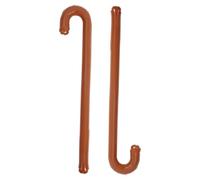 LRXIYODE 2 Pièces Inflatable Crutch Balloon PVC Walking Stick Halloween Prop for Stage Performance and Party Decoration